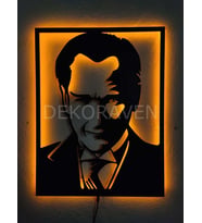Atatürk Led Işıklı Tablo