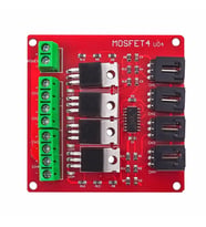 24V 5A 4 Kanal PWM Kontrollü Mosfet Selenoid Motor Valf Anahtar