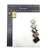 5x15 MM DERİ BİLEKLİK KİLİTİ MIKNATISLI KİLİT (5 ADET) (Antik Sarı Altın)