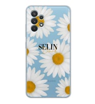 Samsung Big Daisy Tasarımlı Şeffaf Telefon Kılıfı
