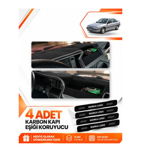 RENAULT 21 MANAGER (1990-1996) Uyumlu Ön Torpido Koruma Kılıfı Halısı - Siyah Gri