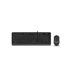 A4 TECH F1010, Gri, FSTYLER, USB Kablolu, Türkçe Q, Multimedya, Klavye Mouse Set