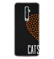 Oppo Reno 2Z 4 Lite 4 Pro 5 6 7 A31 Kılıf Desemli Silikon Cats 1792