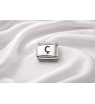 Ç Harfi Charm – Çelik Harfli Bileklik Aksesuarı, Kişiye Özel Modüler Takı