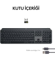 LOGITECH MX Keys S Kablosuz Q Trk Siyah Klavye (920-011594)
