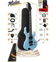 Midex Force-LTB Profesyonel Axel Kasa HSH Elektro Gitar Seti Turkuaz