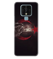Tecno Camon 16 18P Pova Pova 3 Pova Neo Kılıf Desemli Silikon Kurt ve Ay Yıldız 1403