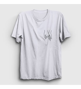 Presmono Unisex Beyaz Hands Valentine's Day Sevgililer Günü T-Shirt 284961tt (Beyaz)