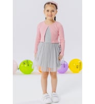 Breeze Kız Çocuk Uzun Kollu Elbise Tüllü 3-8 Yaş, Pembe