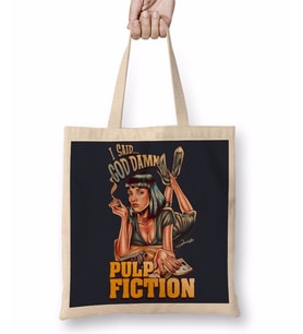 Pulp Fiction I Said Goddamn Bez Çanta Uzun Saplı