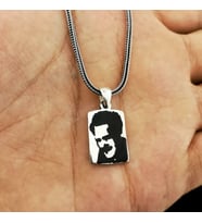 Nazım Hikmet 925 Ayar  Gümüş Erkek Kolye