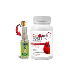 Cardiamin Forte 1 Kutu Multivitaminli Omega3Lü 60 Jel Kapsüllü Formül + Çörek Otu Yağı 30 Ml