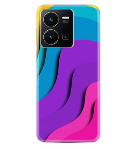 Vivo Y35 Kılıf Silikon Desen Özel Seri Renk Cümbüşü 1631