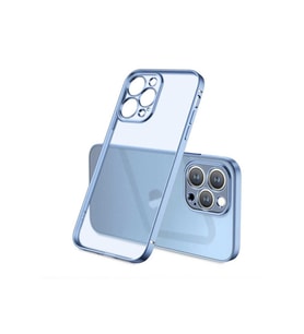 Apple iPhone 12 Pro Uyumlu Kılıf Zore Mat Gbox Kapak (Mavi)