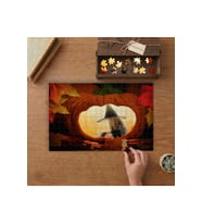Cadılar Bayramı - Balkabağı - Halloween Tasarımı 240 parça Ahşap Puzzle Ahşap Kutuda MP05151