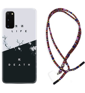 Samsung A02S A03S A10 A12 A13 A21S A22 Kılıf Boyun Asklı Rasta Silikon Life and Death 1339