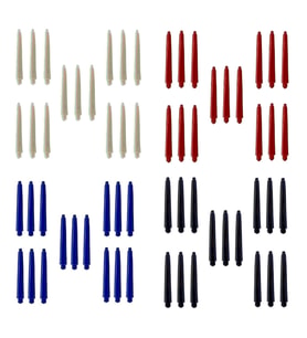 60 Adet (20 Set) 41 mm Nylon Midi Dartsan Dart Şaft. Karışık Renk.
