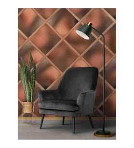 Dreamwall Geometrik Küpler Desenli Silinebilir Tekstil Duvar Kağıdı (Çok Renkli)