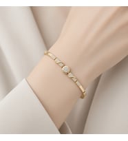 STİL İNCİSİ/XUPING JEWELRY SONSUZLUK TEKTAŞ ZİRKON TAŞLI BİLEKLİK