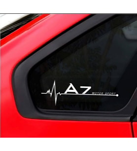 A7 Yan Cam Sticker Oto Kapı Çıkartma Tuning oto 20 cm x 7 cm yazı 29