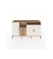 Kronos Konsol 5 Raflı 3 Çekmeceli 3 Kapaklı 176x59x99 Çam-Aytaşı/Çam