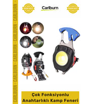 #KampFeneri Manyetik Şarjlı LED Çakmaklı Metal Profesyonel Çok Fonksiyonlu Anahtarlıklı Kamp Feneri
