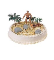 Tarzan Temalı Maket Pasta Süsü 