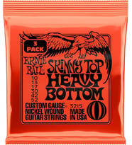 Ernie Ball Skinny Top Heavy Bottom Slinky Nickel Wound Electric Guitar Strings 3 Pack - 10-52 Gauge