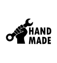 Hand Made Anahtar El Yapımı Sticker17x17 Cm Siyah