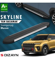 S-Dizayn Ssangyong Musso Elektrikli Skyline Krom Yan Basamak 223 Cm 2025 Üzeri A+ Kalite