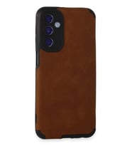 Newface Samsung Galaxy M34 5G Kılıf Loop Deri Silikon - Kahverengi