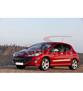 Peugeot 308 Uyumlu Krom Yan Kapı Çıtası 4 Parça 2007-2013 (Karışık)