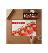 Salkım Domates Tasarımı 240 parça Ahşap Puzzle Ahşap Kutuda MP00376