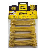 DELİBON DERİ PRES KEMİK 12CM S BOY 4LÜ PAKET NATUREL 12CMX4AD.