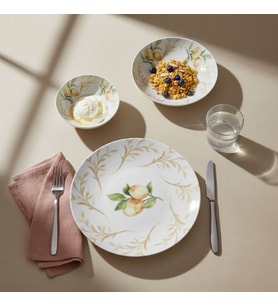 GÜRAL PORSELEN Lemon Touch 12 Parça 4 Kişilik Yemek Takımı 5692
