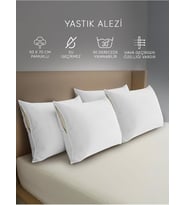Yastık Alezi Sıvı Geçirmez %100 4'lü Pamuk Yastık Koruyucu 50x70 Cm 4 LÜ SIVI GEÇİRMEZ YASTIK ALEZİ Tek Ebat 50 x 70