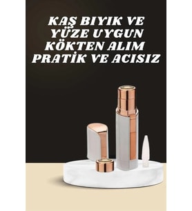 Kaş Bıyık Yüz Epilasyon Aleti Titreşimli Yüz Temizleme Masaj Aleti İkili Set