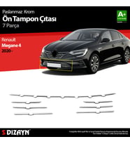 Renault Megane 4 Krom Ön Tampon Çıtası 7 Prç. 2020 Üzeri