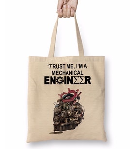 Trust Me, i'm a Mechanical Engineer Bez Çanta Uzun Saplı