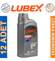 Lubex Primus EC 10W-30 1 Lt Yüksek Performanslı Motor Yağı (12 Adet)