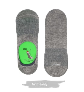 Jiber Erkek Bambu Likralı Babet Çorap 7000 - 6 Adet (Grimelanj)