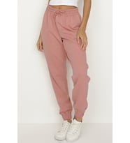 Kadın Paçası Lastikli Jogger Pantolon (Pembe)