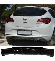 Opel Astra J HB Rieger Difüzör Difizör Plastik Parlak Siyah 2012 2013 2014 2015 Arka-difizör-bodykit-ek