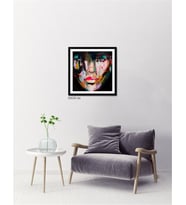 Çerçeveli Doku Efektli Tablo 50x50 cm
