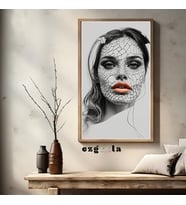 Ezgoola / Yılan Kadın Şahmaran Poster Çerçevesiz / Mitolojik Sanat Temalı Pop Art Tasarım / Ezgoola Koleksiyonu / 350 gr Kağıt / Poster / Mistik