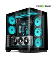 Hyper Rocket V335R ATX 8 Argb Fan 850W PSU Siyah Oyuncu Kasası