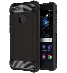 Huawei P10 Lite Silikon Armor Hybrid Zırh Kılıf (Siyah)