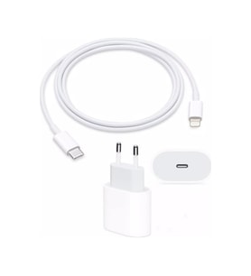 iOS Apple Uyumlu iPhone Hızlı Şarj Aleti Seti 20W Usbc+Kablo