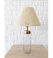 RETRO NOW VERRE DORE  CAM  AYAKLI ABAJUR (Ekru)
