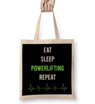 Eat Sleep Repeat Powerlifting Bez Çanta Uzun Saplı